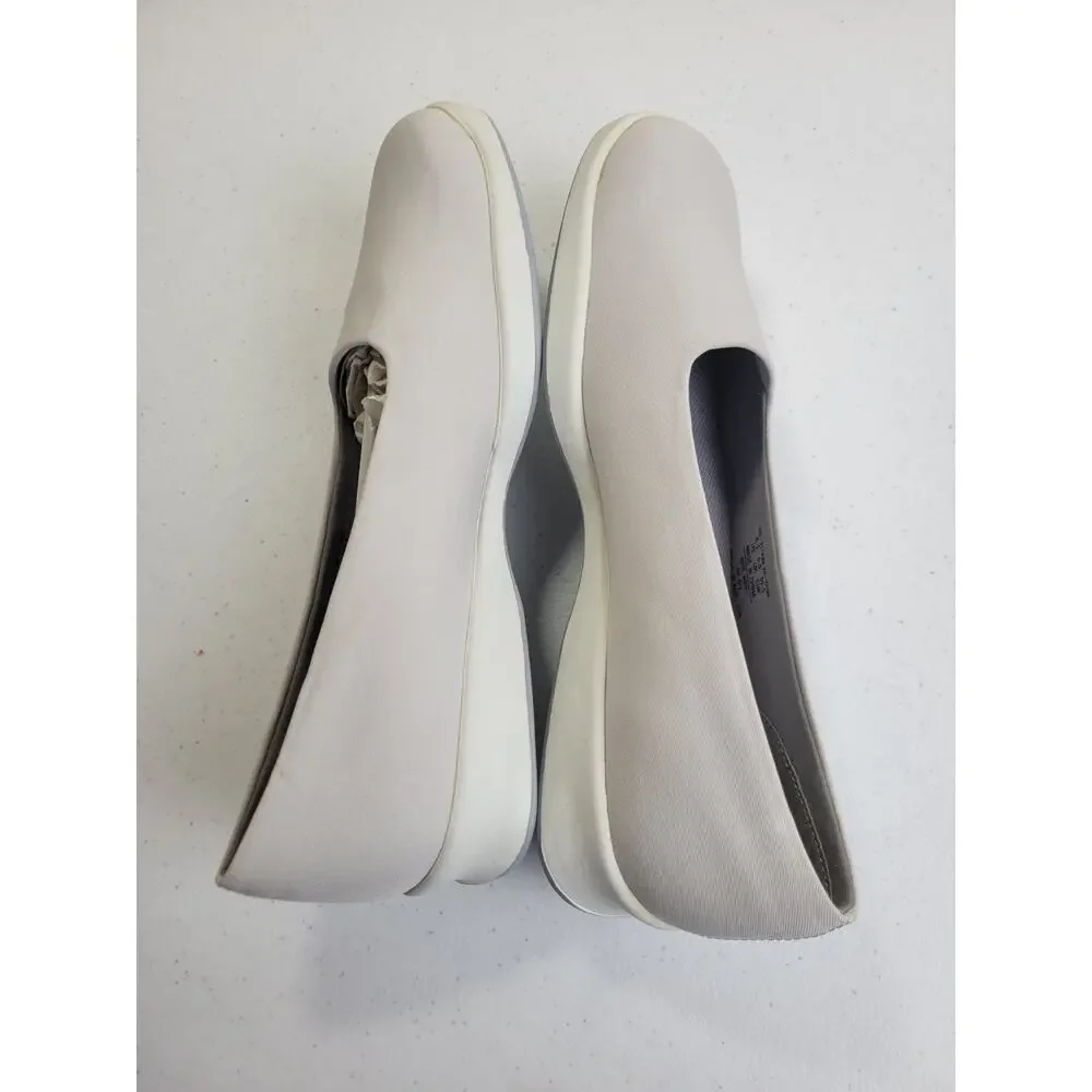Keds Ticket‎ Ball WF21143 Light Gray Slip On Ballet Flats Womens 7.5 M